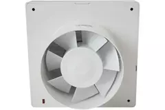 Europlast extractor de baño Ø 100 mm Blanco con trampilla de cierre automático - lujo X100Z