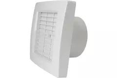 Europlast extractor de baño Ø 100 mm Blanco con trampilla de cierre automático - lujo X100Z