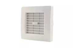 Europlast extractor de baño Ø 100 mm Blanco con trampilla de cierre automático - lujo X100Z