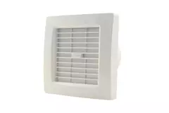 Extractor de baño Ø 120 mm Blanco con trampilla de cierre automático - lujo X120Z