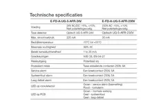 Sensor de humo 230V para compuerta cortafuegos rectangular - E-FD A SSA 300x450 230
