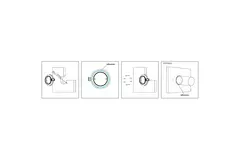Compuerta cortafuegos redonda compacta 500 mm actuador 24V - E-FDC DD M24 D500