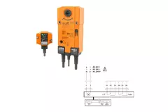 Compuerta cortafuegos redonda 400 mm servomotor 24V - E-FDC40 D400 M24 S