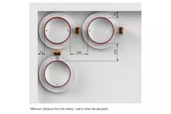 Compuerta cortafuegos redonda compacta 500 mm actuador 24V - E-FDC DD M24 D500