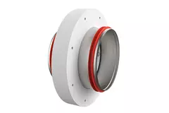Compuerta cortafuegos redonda compacta 500 mm actuador 24V - E-FDC DD M24 D500