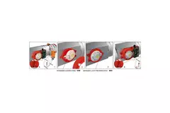 Sensor de humo 230V para compuerta cortafuegos redonda 125 mm - E-FDC A SSA D125 230