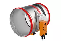 Compuerta cortafuegos redonda 100 mm servomotor 24V - E-FDC25 D100 M24 S