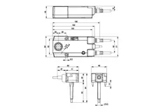 Servomotor de compuerta cortafuegos 24V, 18 Nm, abrir/cerrar - E-BF24 T