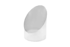 Tubo difusor diámetro 125mm 45 grados (Sendz. Verz.) RAL9010