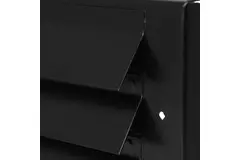 Rejilla de pared exterior de montaje en superficie 300mm x 100mm NEGRO