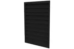 Rejilla exterior de aluminio 600x800 con aletas fijas - color mixto RAL 9005