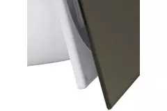 Extractor de baño de Ø 100 mm con temporizador y retardo de encendido - frontal de cristal en dorado satinado