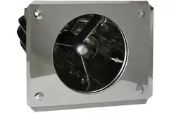 Extractor de baño impulsado por viento Oblong 150 mm de acero inoxidable, incl. soporte aislado - 325m3/h