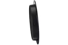 Rejilla de pared exterior de aluminio redonda Ø 100 mm - NEGRO