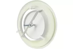 Válvula de extracción de ventilación metálica Ø 200 mm RAL 9010 con muelles de sujeción - DVSC200