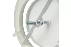 Válvula de extracción de ventilación metálica Ø 200 mm RAL 9010 con muelles de sujeción - DVSC200