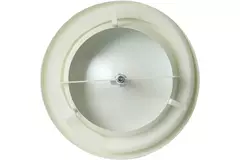 Válvula de suministro de ventilación metálica Ø 125 mm RAL 9010 con muelles de sujeción - DVSC-P125