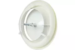 Válvula de suministro de ventilación metálica Ø 125 mm RAL 9010 con muelles de sujeción - DVSC-P125