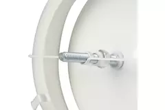 Válvula de suministro de ventilación metálica Ø 125 mm RAL 9010 con muelles de sujeción - DVSC-P125