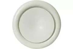 Válvula de suministro de ventilación metálica Ø 125 mm RAL 9010 con muelles de sujeción - DVSC-P125