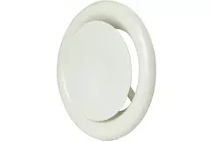 Válvula de suministro de ventilación metálica Ø 125 mm RAL 9010 con muelles de sujeción - DVSC-P125