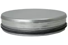 Tapa helicoidal Ø 180 mm para tubos helicoidales - Galvanizada