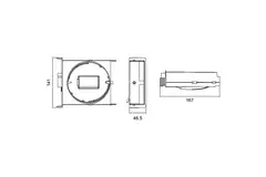 Compuerta de regulación sin sensor Duco Focus 25m³/h