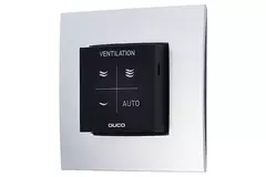 Sensor de humedad ambiental Duco con mando RF/cable negro