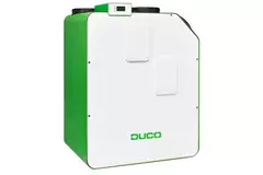 Duco ventilación mecánica con recuperación de calor DucoBox Energy 460 2ZH - control de 2 zonas con calentador - derecha - 460m³/h