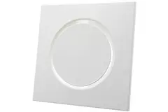 Válvula de extracción de ventilación metálica cuadrada Ø 125 mm blanco con muelles de sujeción - DVSQ125