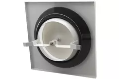 Válvula de extracción de ventilación metálica cuadrada Ø 100 mm blanco con muelles de sujeción - DVSQ100