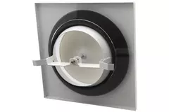 Válvula de suministro de ventilación metálica cuadrada Ø 100 mm blanco con muelles de sujeción - DVSQ-P100
