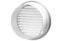 Rejilla de ventilación metálica redonda incl. manguito de montaje Ø 180 mm aluminio - DWRA180S