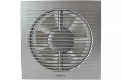 Extractor de baño Ø 100 mm plateado con temporizador - estándar EE100TS