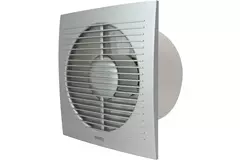 Extractor de baño Ø 100 mm plateado con temporizador - estándar EE100TS