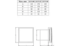 Extractor de baño Ø 100 mm dorado - Design T100G