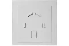 Extractor de baño Ø 100 mm - panel de plástico blanco brillante