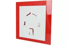 Air Roxy extractores de baño con diámetro de conexión de 125 mm con temporizador - frontal de plástico rojo