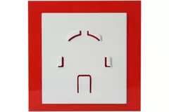 Air Roxy extractores de baño con diámetro de conexión de 125 mm con temporizador - frontal de plástico rojo