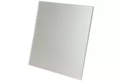 Extractor de baño de Ø 100 mm con temporizador y retardo de encendido - frontal de cristal en plata satinada
