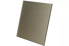 Extractor de baño de Ø 100 mm con temporizador y retardo de encendido - frontal de cristal en dorado satinado
