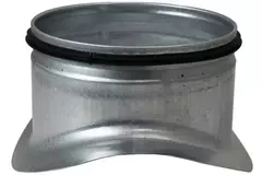 Injerto Ø 100mm - 80mm (90°) - Galvanizado