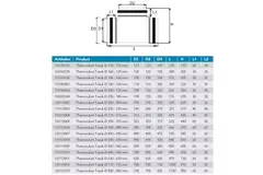 Pieza en T aislada de Thermoduct diámetro 180 mm- 160 mm (90 grados)