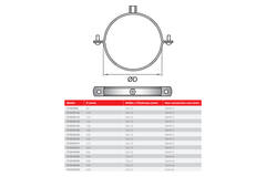 Estribo metal 160mm sin goma - PCWOR160