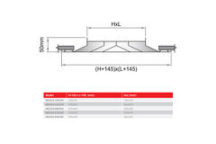 Difusor lineal de 4 vías MDCD4-450/595 - RAL9010