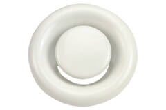 Válvula de escape de ventilación metálica 160mm con muelles de fricción - DVS-C160 - RAL 9016