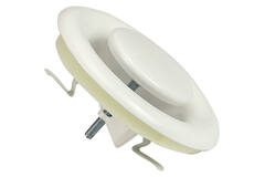 Válvula de escape de ventilación metálica 160mm con muelles de fricción - DVS-C160 - RAL 9016