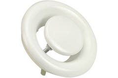Válvula de escape de ventilación metálica 160mm con muelles de fricción - DVS-C160 - RAL 9016