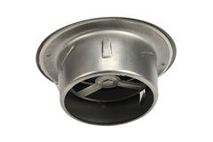 Válvula de ventilación de acero inoxidable de 125 mm de escape y suministro con muelles de fricción - DVI-C125