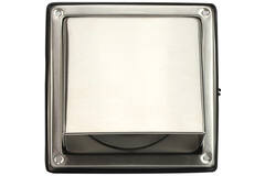 Rejilla frontal de acero inoxidable de 100 mm con compuerta antirretorno de entrada alta - EL-SS-BD100 SS